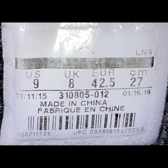 Vintage Jordan 10 Retro 2015 Black Gold Size 9 Men's SHIPS ASAP 310805 012 - Picture 8 of 8